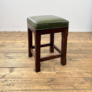 Square Low Bar Stools In Oak (4X Av...