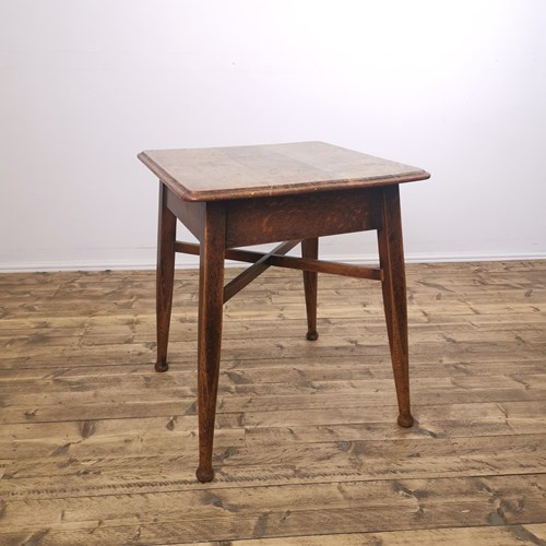 Oak Matchstick Leg Square Pub Table