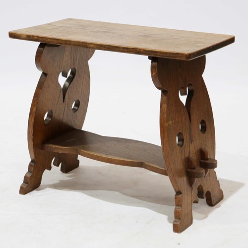 Arts And Crafts Elm Side Table