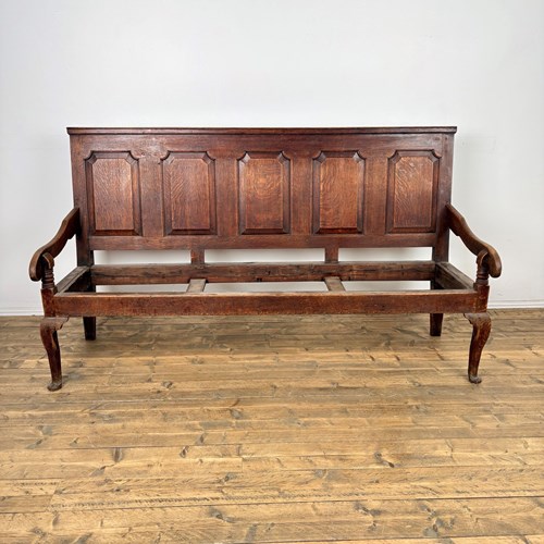 Mid 18Th Century Five Panelled Back Settle