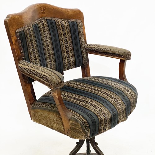 An Interesting 19th Century Swivel Office Chair