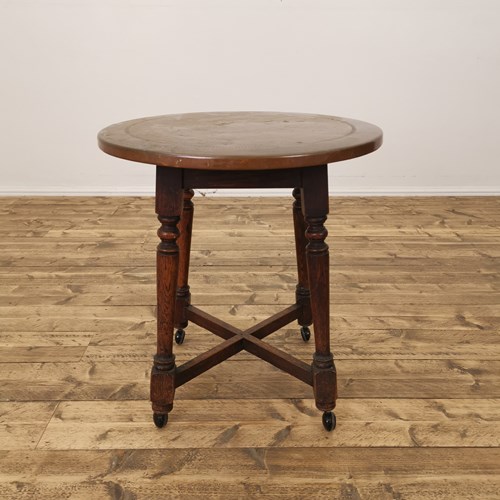 Copper Top Table On Wheels