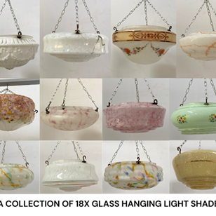 A Collection Of 18 Various Glass Ha...