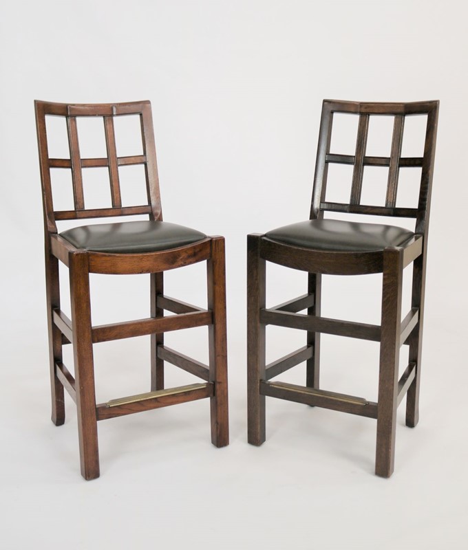 A Near Pair of Mid Height Heals Stools-taylor-s-classics-heals-mid-height-pair-of-stools-1-main-638017654318522137.jpg