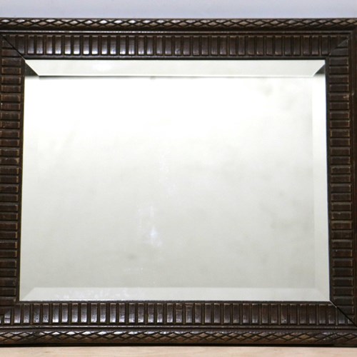Oak Framed Bevelled Wall Mirror (M08)