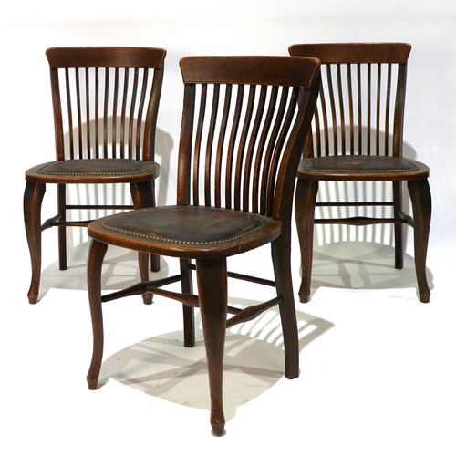Set Of Three 20Th Century Comb Back Chairs