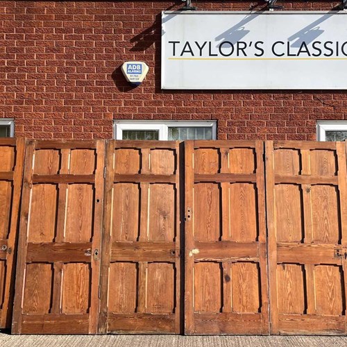 A Very Good Run Of Late 19Th Century Pitch Pine Doors