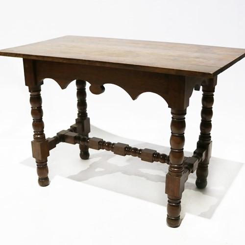An Interesting Late 19Th Century Solid Oak Table