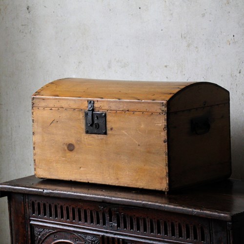 Antique Small Early 19Th Century Stripped Pine Chest, Georgian Chest 