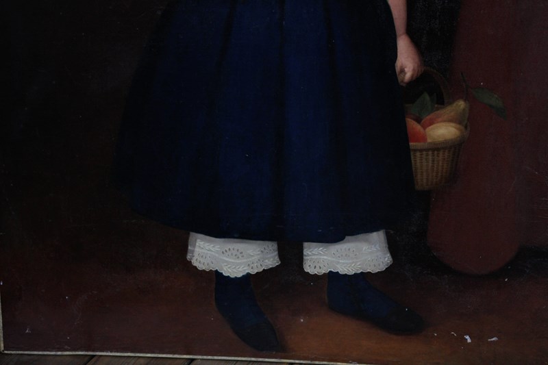 Antique Oil Painting, Portrait Of A Girl, Naive Folk Art-the-black-dog-img-0834-main-638144928187651937.jpg