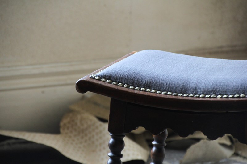 Antique 19Th Century Regency Style Stool, Newly Upholstered -the-black-dog-img-6016cr2-main-638298123550183248.jpg