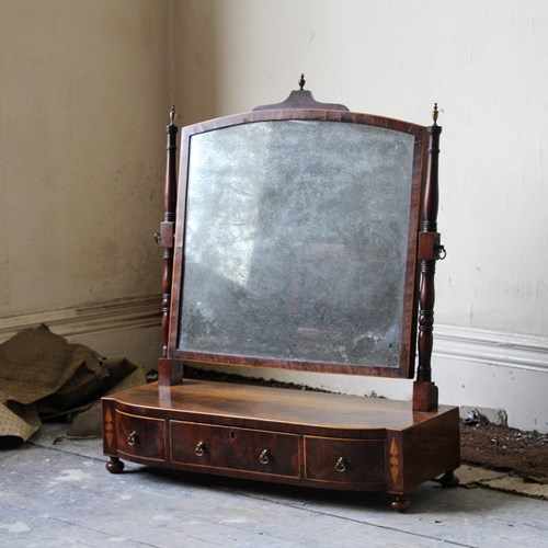 Regency Era 19Th Century Dressing Table Mirror