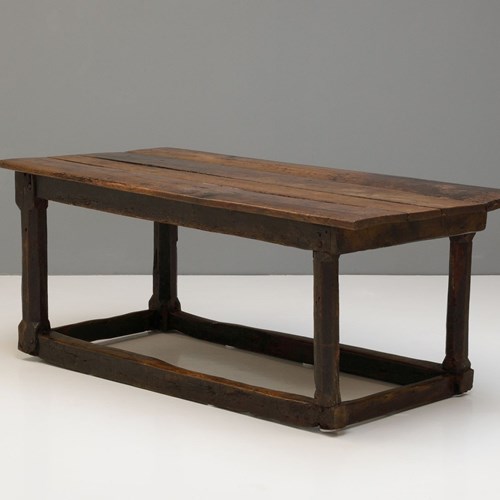 Oak Stretcher Table