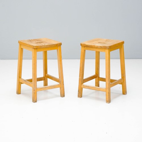 Pair Of Lab Stools