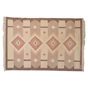 Mid-Century Swedish Kilim In Tones ...