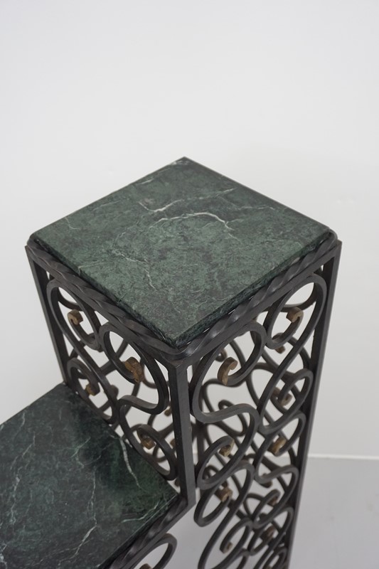Decorative marble and steel stand-the-depot-e81e3c8b-1fce-4505-a353-965054792d97-main-637087429404456389.jpeg