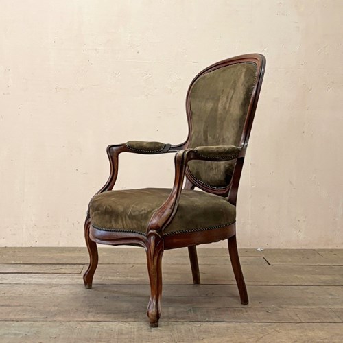 Mahogany Open Armchair