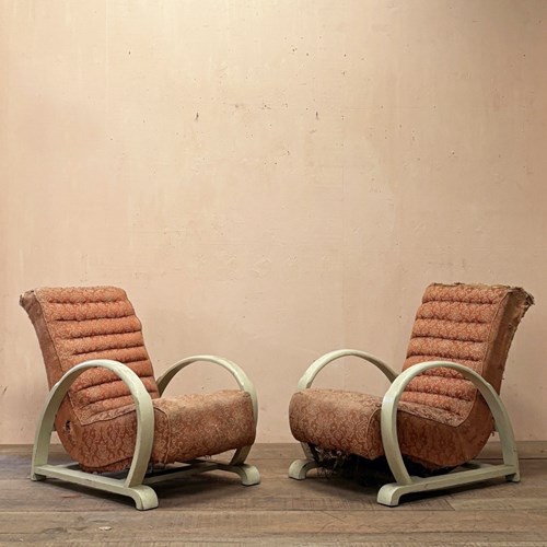 Pair Of Mid Century Armchairs