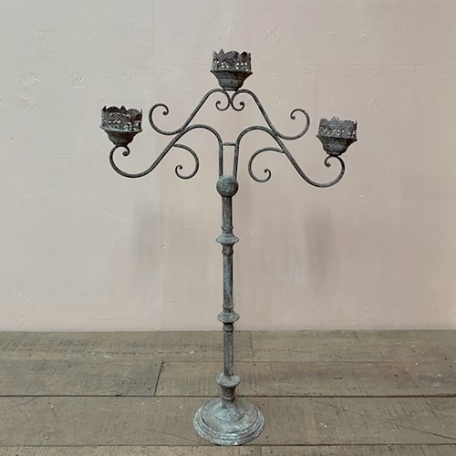 Tall Metal Candle Holder