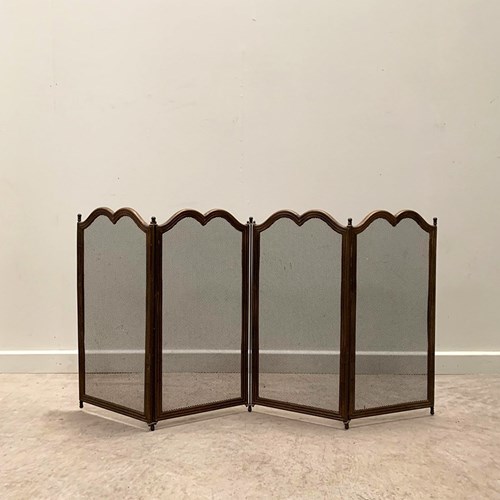 Brass Edged Fire Screen