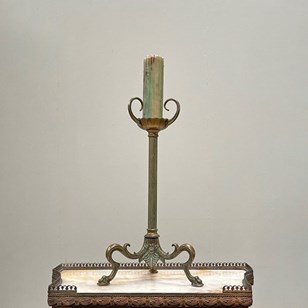 Single Brass Candleholder