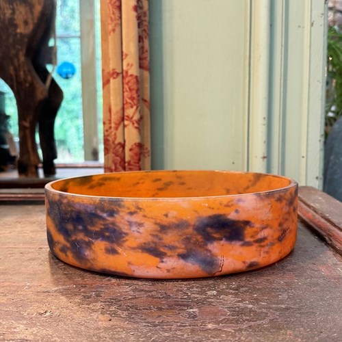Orange Glass Bowl