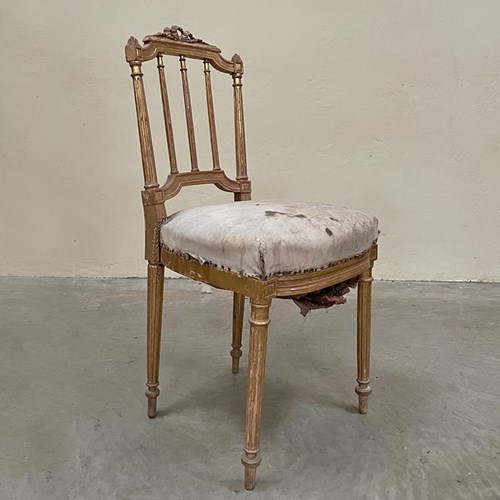 Single Gilded Chair For Re-Upholstery (We Can Re-Upholster)