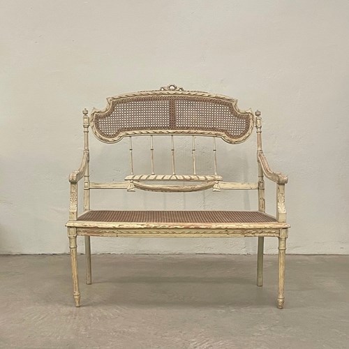 Cane Seat Bench