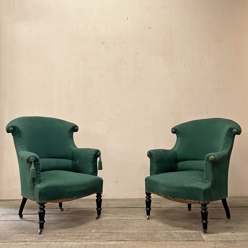 Pair Of Chapeau Armchairs