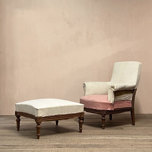 Armchair And Footstool 