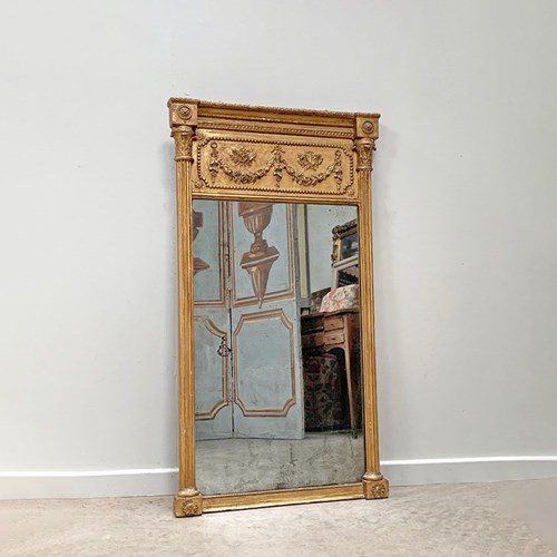 Gilded Trumeau Mirror