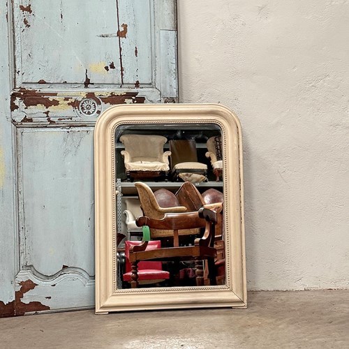 Cream Painted Louis Philippe Mirror