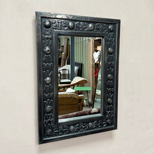 Mirror In Ornate Pewter Frame