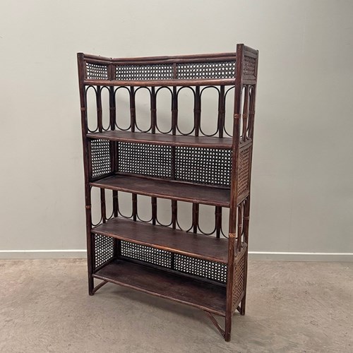 Large Caned Shelves