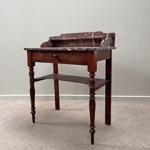 Red Marble Top Washstand