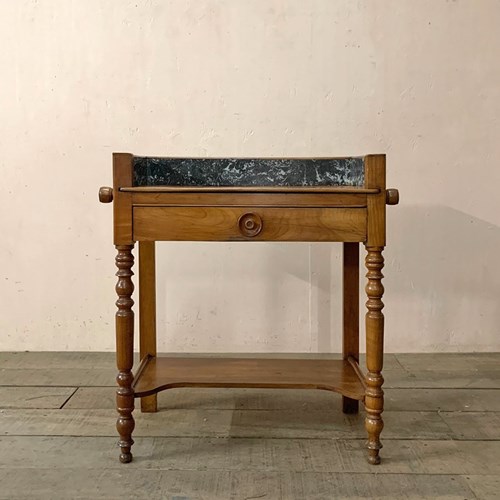 Petite Washstand With Marble Gallery