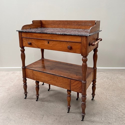 Marble Top Washstand With Bidet