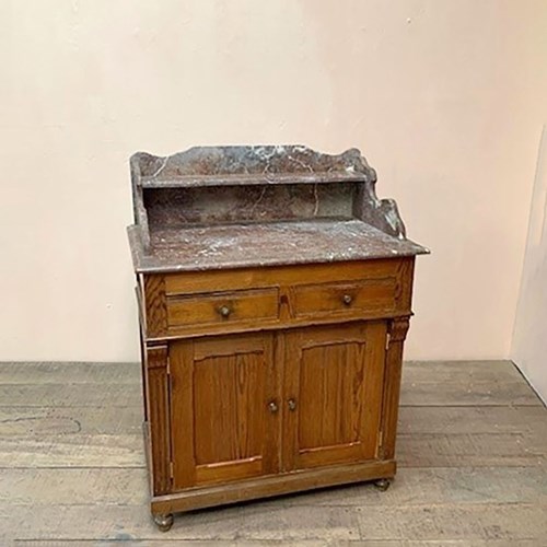 Pink Marble Top Washstand