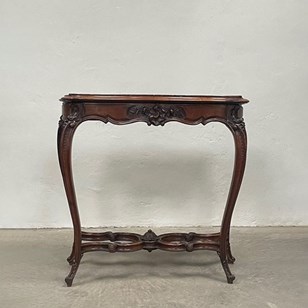 Tall Marble Top Console Table
