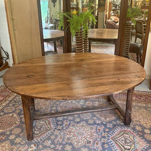 Large Oval Drop Leaf Table
