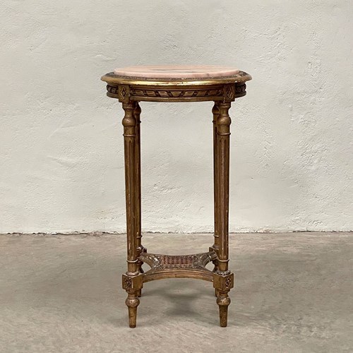 Louis XVI Style Gilded Side Table