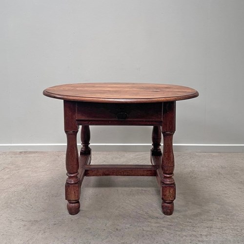 Oval Walnut Table