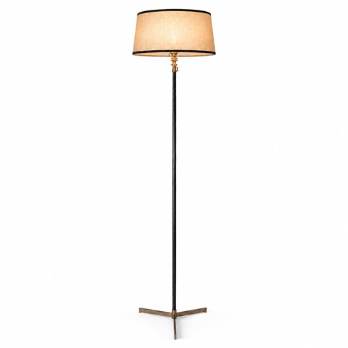 Leather Stitched Floor Light
