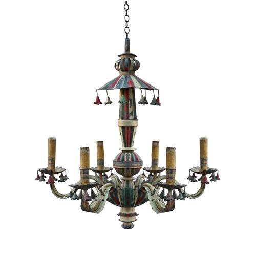 English Folk Art Candelabra