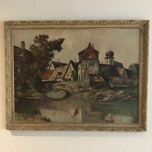 Oil on board signed Ludwig Klein