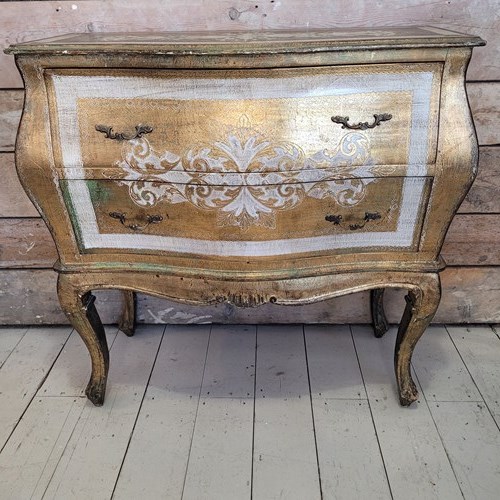 Petite Florentine Bombe Fronted Commode