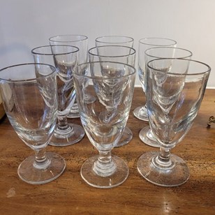Set Of 9 19Th Century Glasses