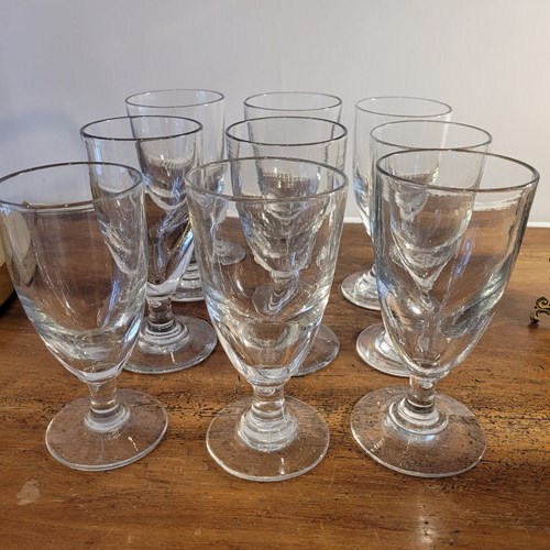 Set Of 9 19Th Century Glasses