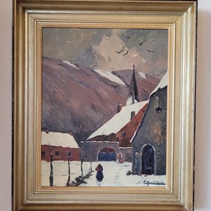 Snow Scene Painting