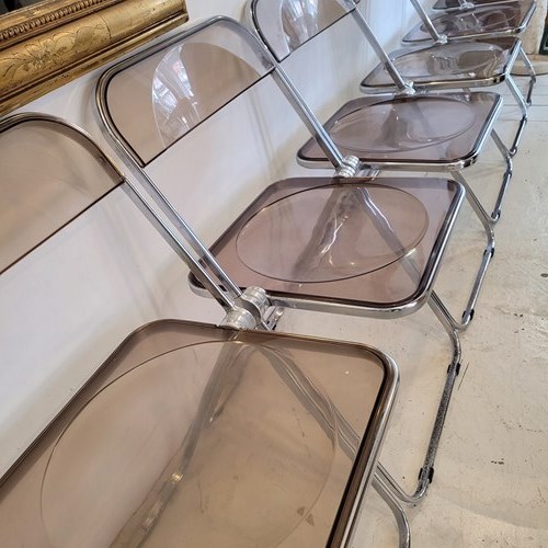6 Giancarlo Piretti Folding Chairs